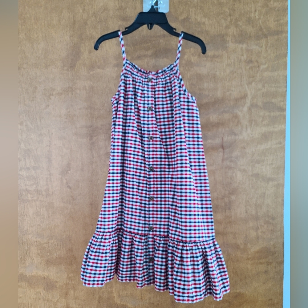 Girls 5T 4th of July Gingham Dress